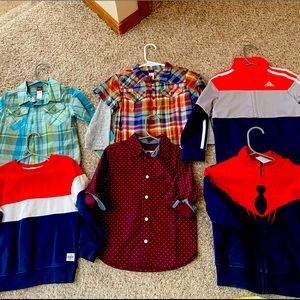 Boy 3T LOT button downs and sweatshirts